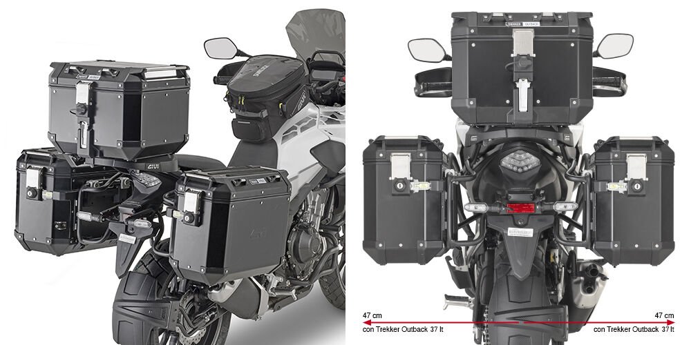 GIVI PLO1171CAM HONDA CB 500 X (19-23) - NX 500 (24-25) YAN ÇANTA TAŞIYICI