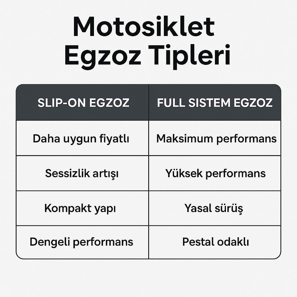 Motosiklet Egzoz Seçimi