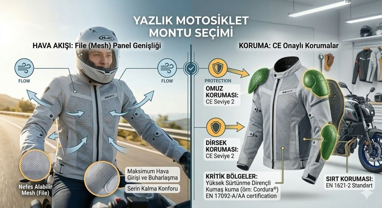 Yazlık Motosiklet Montu Seçimi 