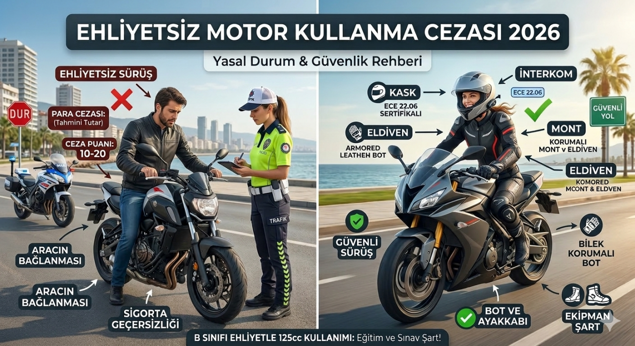 Ehliyetsiz Motor Kullanma Cezası 2026