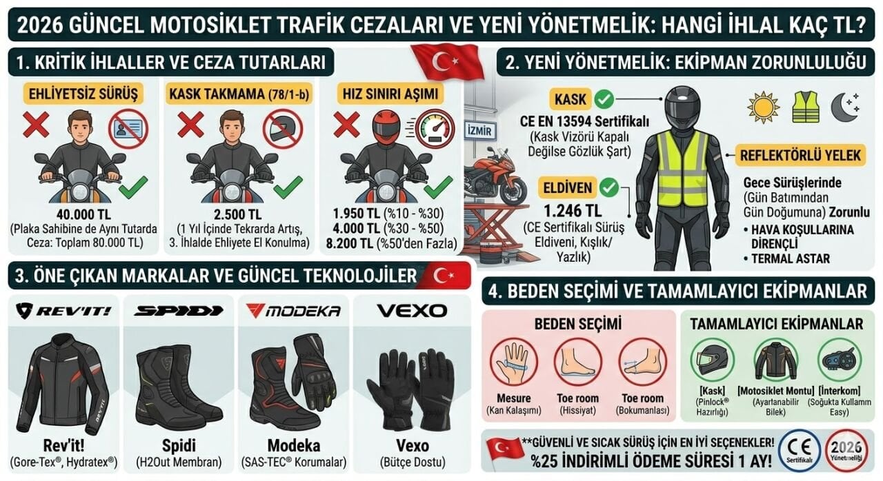 2026 Motosiklet Trafik Cezaları Listesi