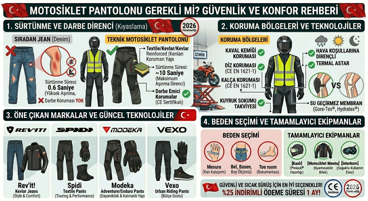 Motosiklet Pantolonu Gerekli mi?