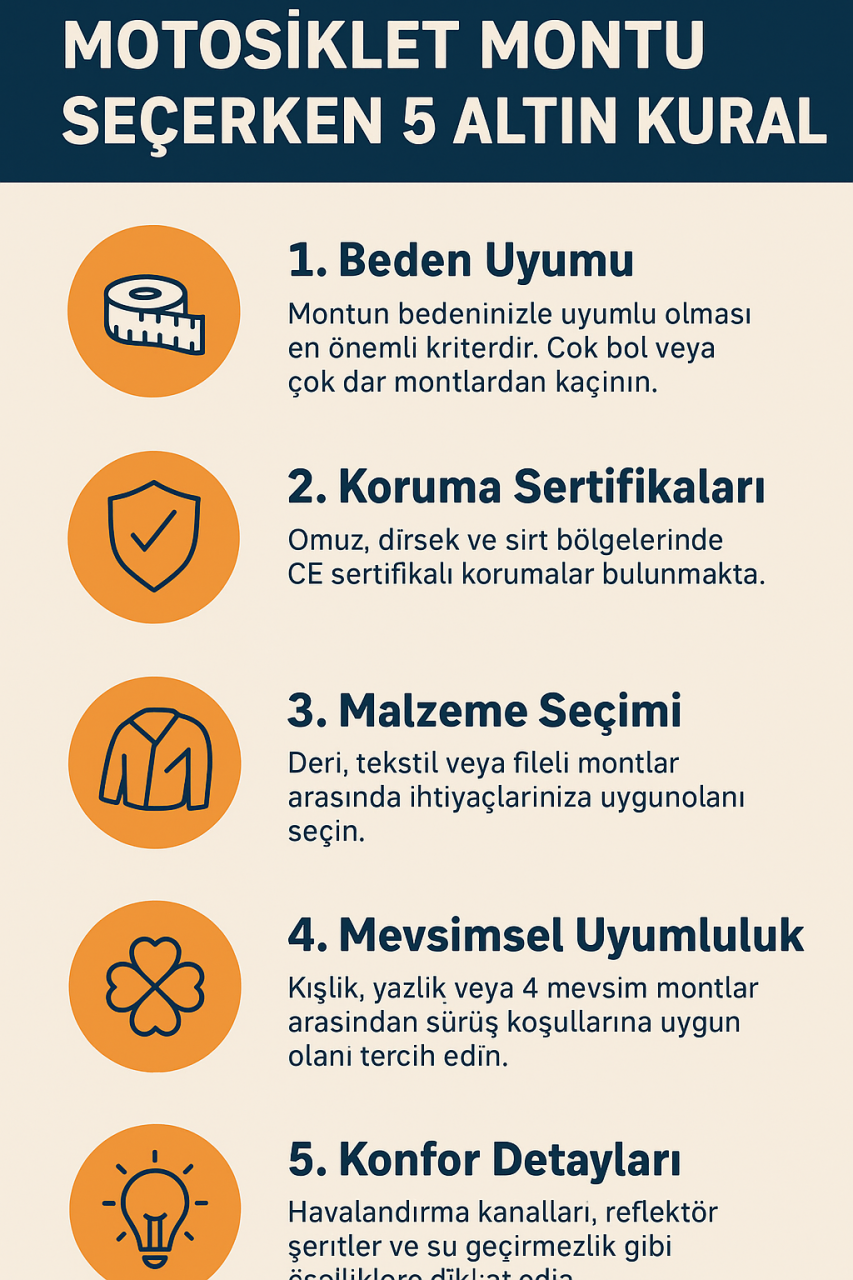 Motosiklet Montu Seçimi: Kışlık, Yazlık ve 4 Mevsim Modelleri