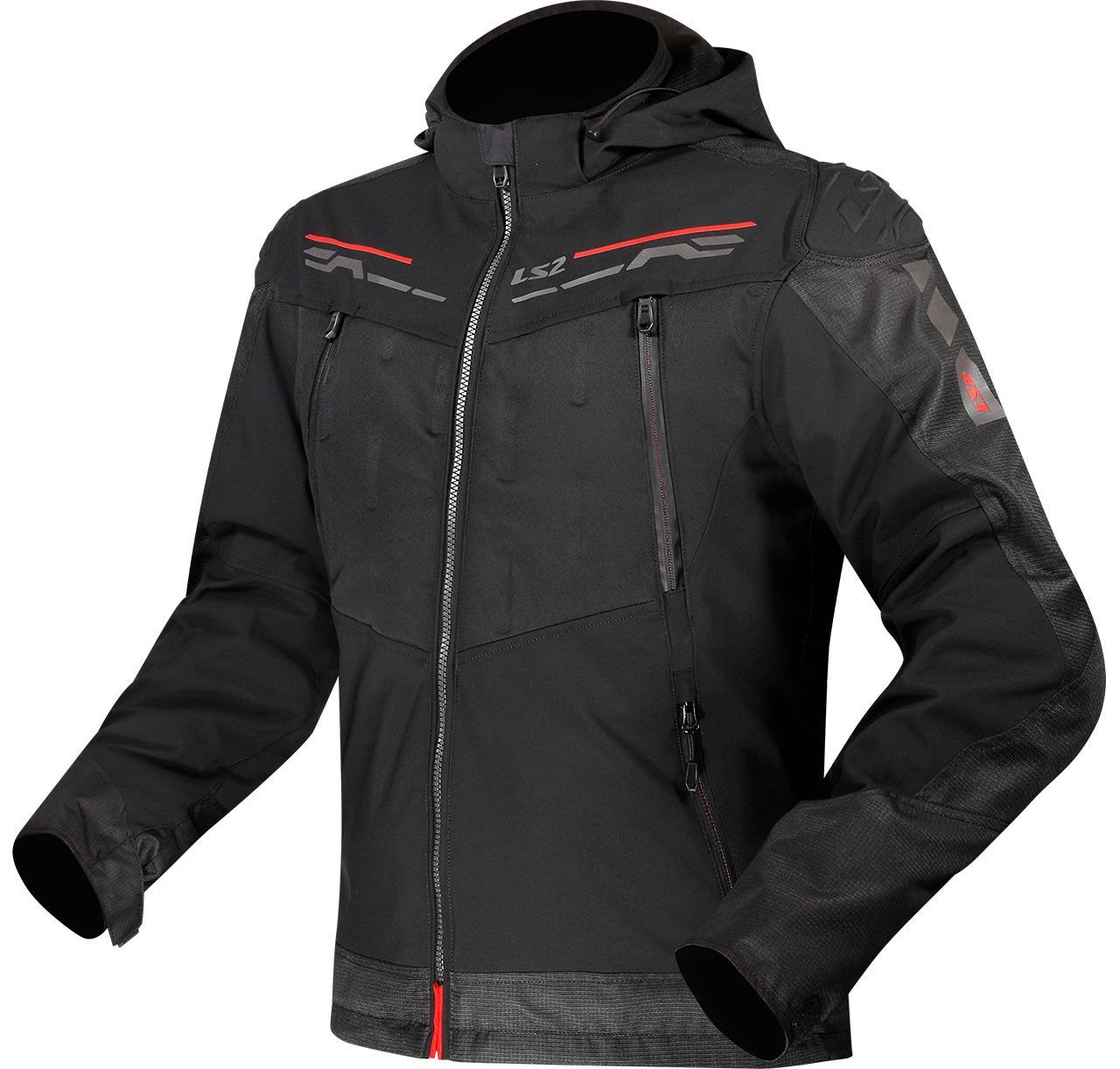 LS2 ZIRCONIUM EVO MONT SİYAH-KIRMIZI