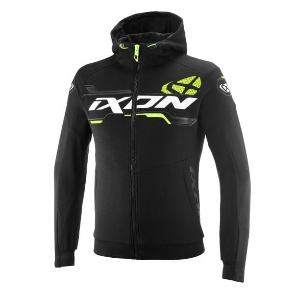 IXON TOUCHDOWN ULTRA Siyah Beyaz Sarı Motosiklet Montu