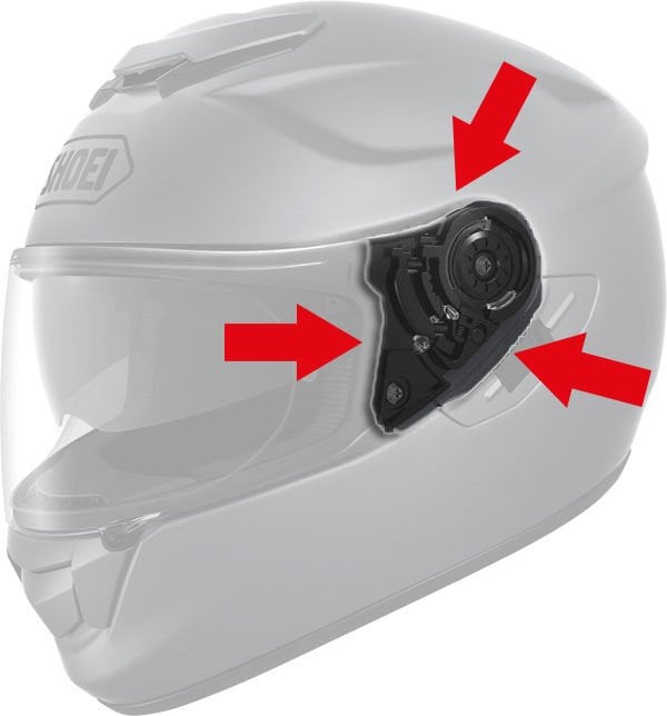 SHOEI CNS-1 KASK YAN KAPAK SET (GT-AIR - GT-AIR 2 - HORNET ADV) (TK)