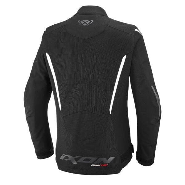 IXON STRIKER2 AIRWPL Siyah Beyaz Kadın Motosiklet Montu
