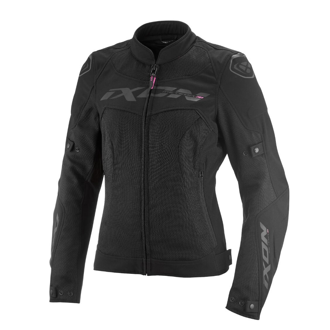 IXON METEOR 31 LADY Siyah Beyaz Pembe Kadın Motosiklet Montu