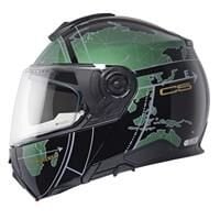 SCHUBERTH C5 GLOBE GREEN ÇENE AÇILIR MOTOSİKLET KASKI