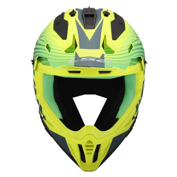 LS2 FAST 2 DUCK YEŞİL-NEON SARI KASK