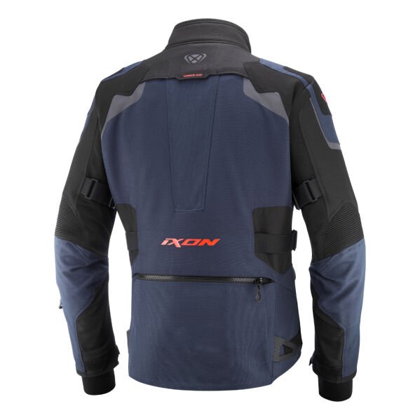 IXON ODIN Lacivert Siyah Kırmızı Motosiklet Montu