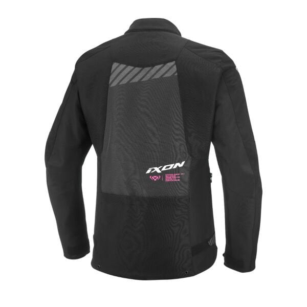 IXON Tyr Lady Siyah Antrasit Pembe Kadın Motosiklet Montu