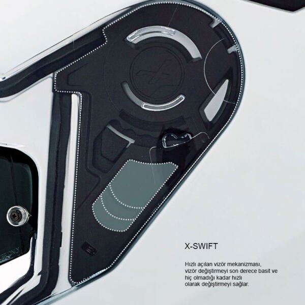 NEXX SX.100 GIGABOT MAT GRİ-KIRMIZI KASK