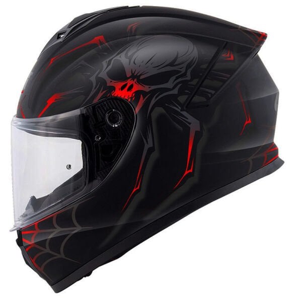 GIVI 50.X ARACHNO MAT SİYAH-KIRMIZI KASK