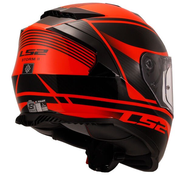 LS2 STORM 2 DODGER MAT SİYAH-NEON TURUNCU KASK