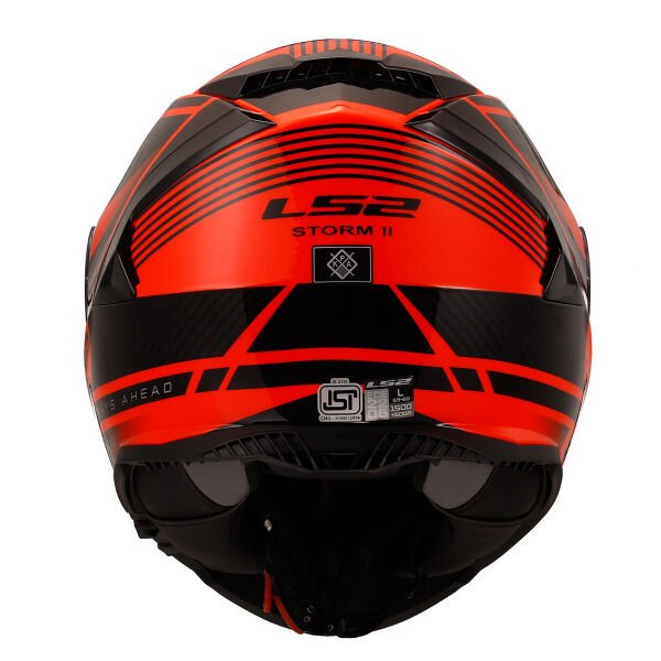 LS2 STORM 2 DODGER MAT SİYAH-NEON TURUNCU KASK