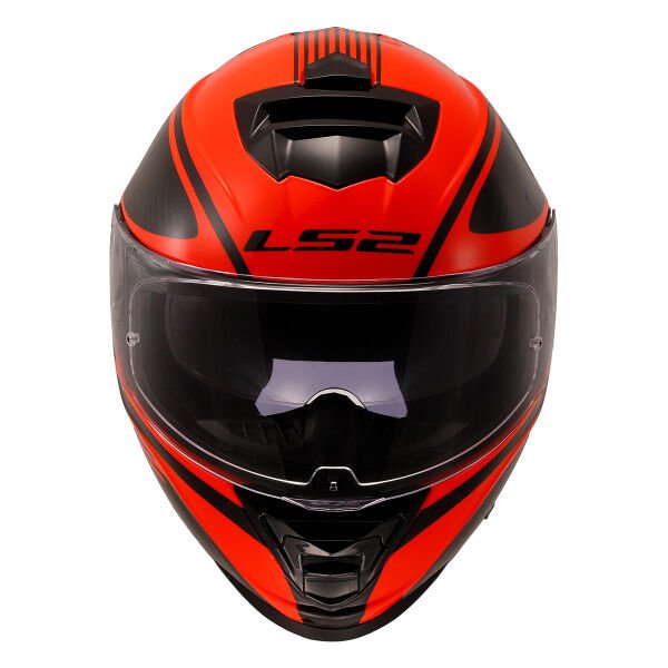 LS2 STORM 2 DODGER MAT SİYAH-NEON TURUNCU KASK