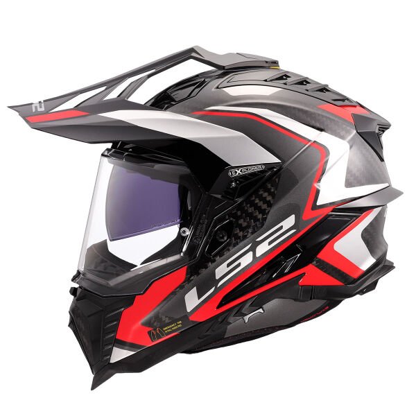LS2 EXPLORER C KARBON FRONTIER II KIRMIZI KASK