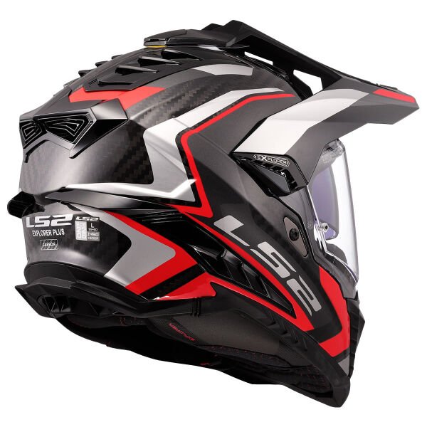 LS2 EXPLORER C KARBON FRONTIER II KIRMIZI KASK