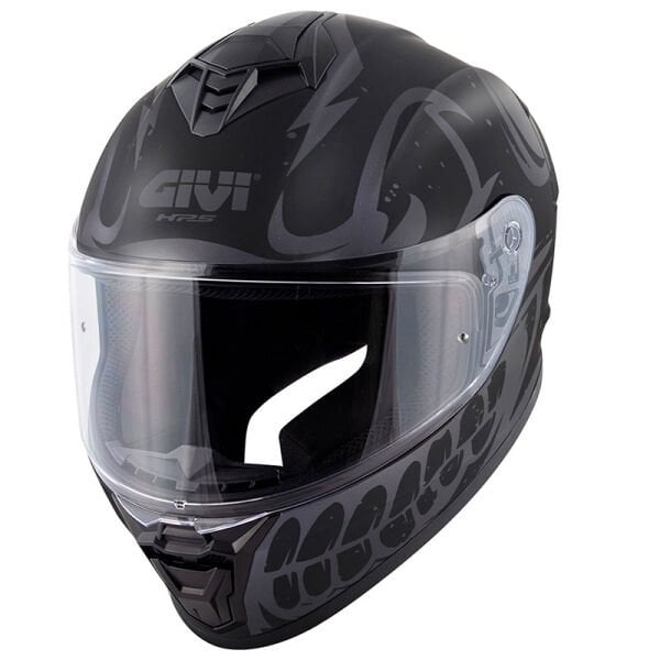GIVI 50.X BONES MAT SİYAH-GRİ KASK