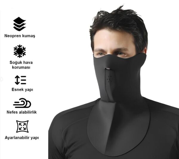 VEXO MOTOSIKLET MASKESI UZUN GENIS