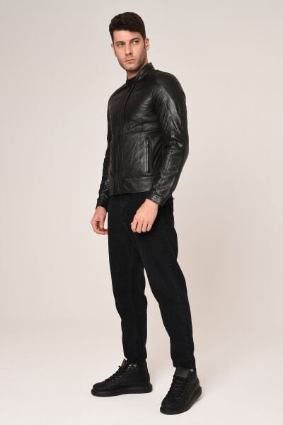 VEXO MOTO DERİ MONT SİYAH