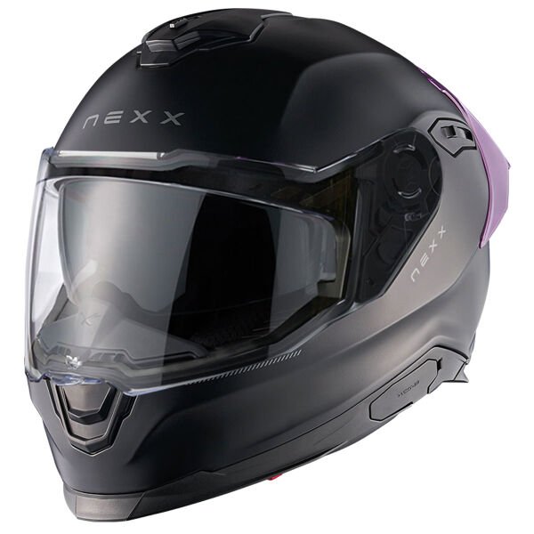NEXX Y.100R SUBSONIC MAT SİYAH-PEMBE KASK