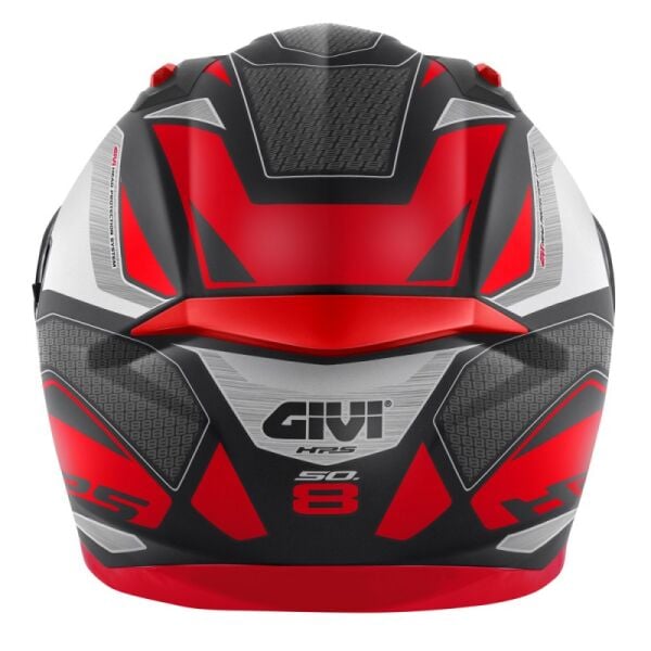 GIVI 50.8 BRAVE MAT SİYAH-TITANIUM-KIRMIZI KASK
