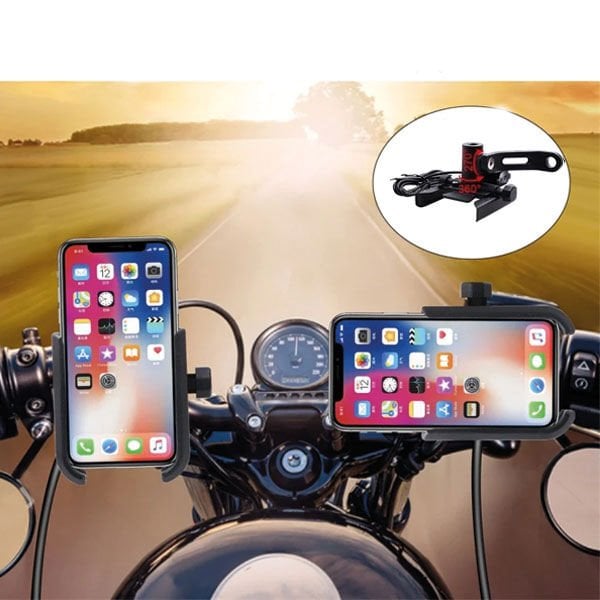 VEXO USBLI ALUMINIUM TELEFON TUTUCU AYNA BAĞLANTILI (CS-856D1 AÇIK MODEL)