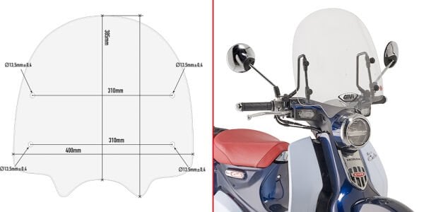 GIVI 1168A HONDA SUPER CUB C125 (18-25) RÜZGAR SİPERLİK