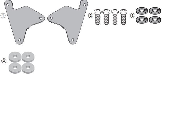 GIVI 1179KIT HONDA CRF1100L AFRICA TWIN (20-23) YAN ÇANTA TAŞIYICI BAĞLANTISI