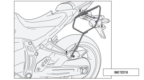 GIVI 2118KIT YAMAHA MT-07 (14-17) YAN ÇANTA TAŞIYICI BAĞLANTI KİTİ