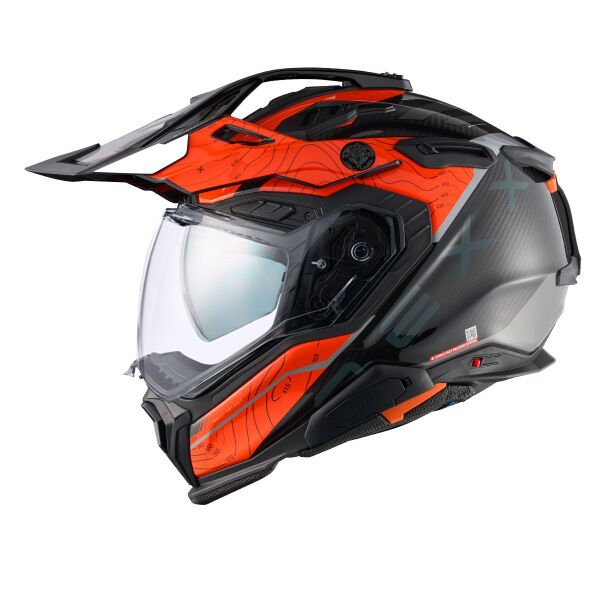 NEXX X.WED 3 FURKA KARBON TURUNCU-GRİ KASK