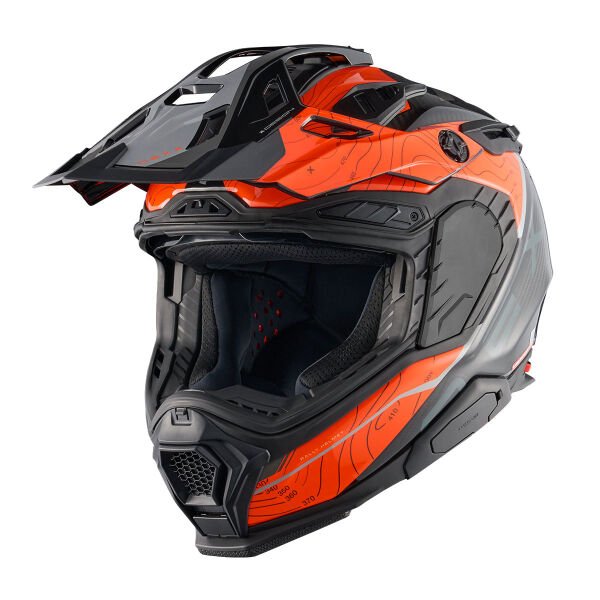 NEXX X.WED 3 FURKA KARBON TURUNCU-GRİ KASK