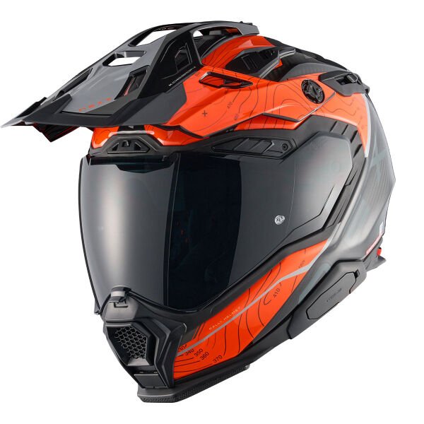 NEXX X.WED 3 FURKA KARBON TURUNCU-GRİ KASK