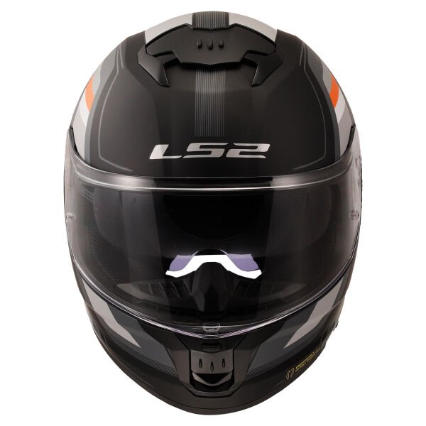 LS2 STREAM 2 VINTAGE MAT SİYAH-GRİ-BEYAZ-KIRMIZI KASK