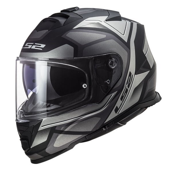 LS2 STORM 2 FASTER MAT TITANIUM KASK