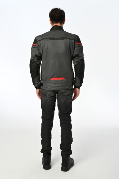 LS2 RIVA MONT SİYAH-GRİ-KIRMIZI