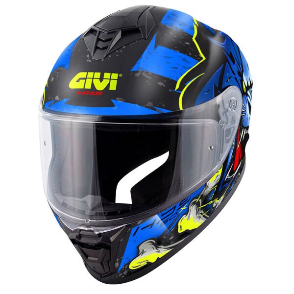 GIVI 50.X WILD MAT SİYAH-MAVİ KASK
