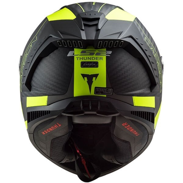 LS2 THUNDER KARBON RACING 1 MAT NEON SARI KASK