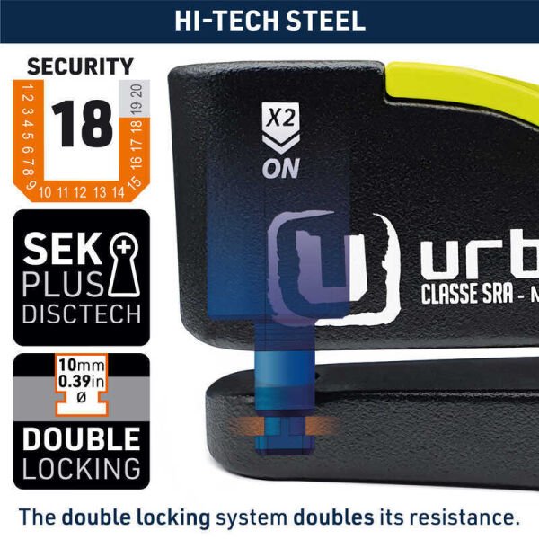 URBAN SECURITY UR10 ALARMLI DİSK KİLİDİ