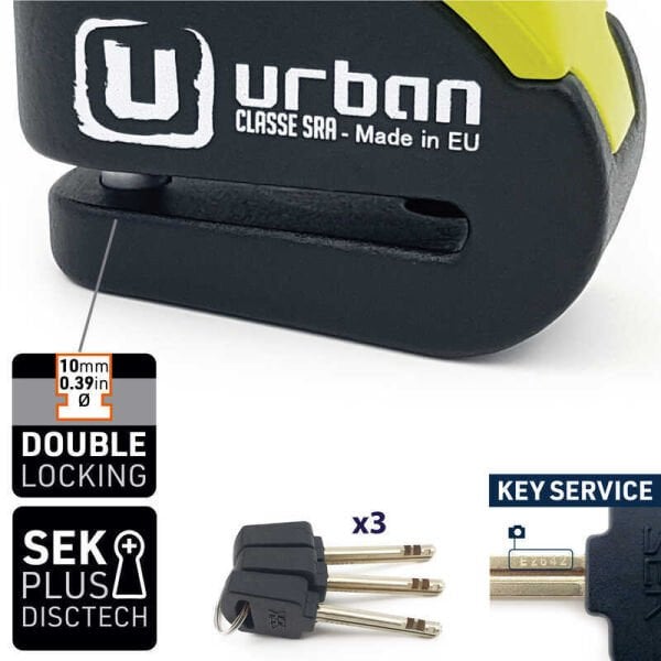 URBAN SECURITY UR10 ALARMLI DİSK KİLİDİ