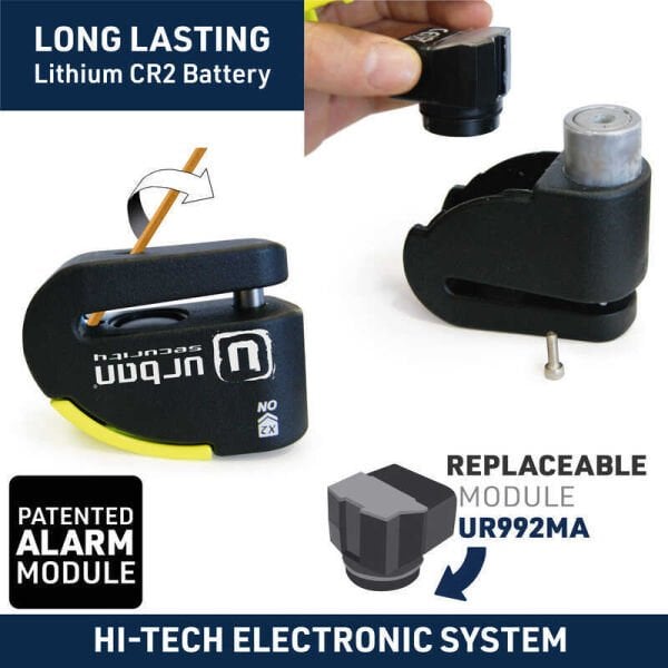 URBAN SECURITY UR10 ALARMLI DİSK KİLİDİ