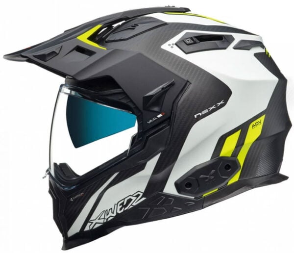 NEXX X.WED 2 VAAL MAT BEYAZ-NEON SARI KASK