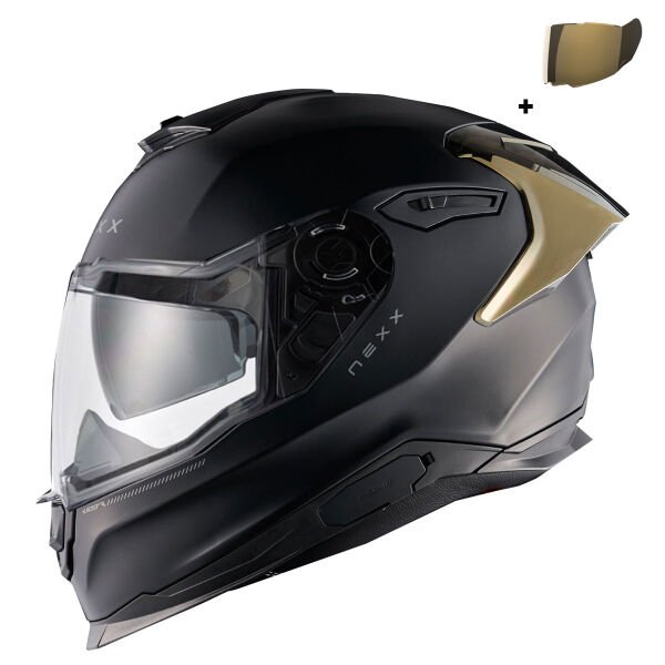 NEXX Y.100R SUBSONIC MAT SİYAH-SARI KASK