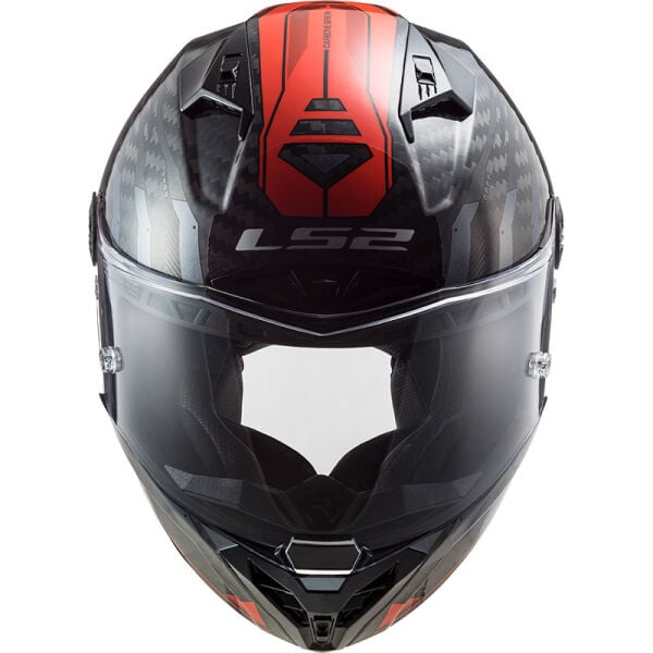 LS2 THUNDER KARBON SPUTNIK METAL KIRMIZI KASK