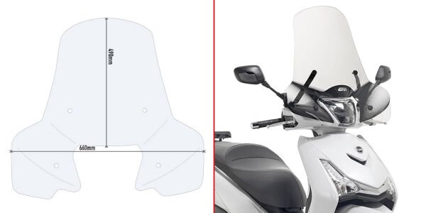 GIVI 7057A PIAGGIO MEDLEY / S 125-150 - KYMCO PEOPLE S 300 (19-23) SİPERLİK