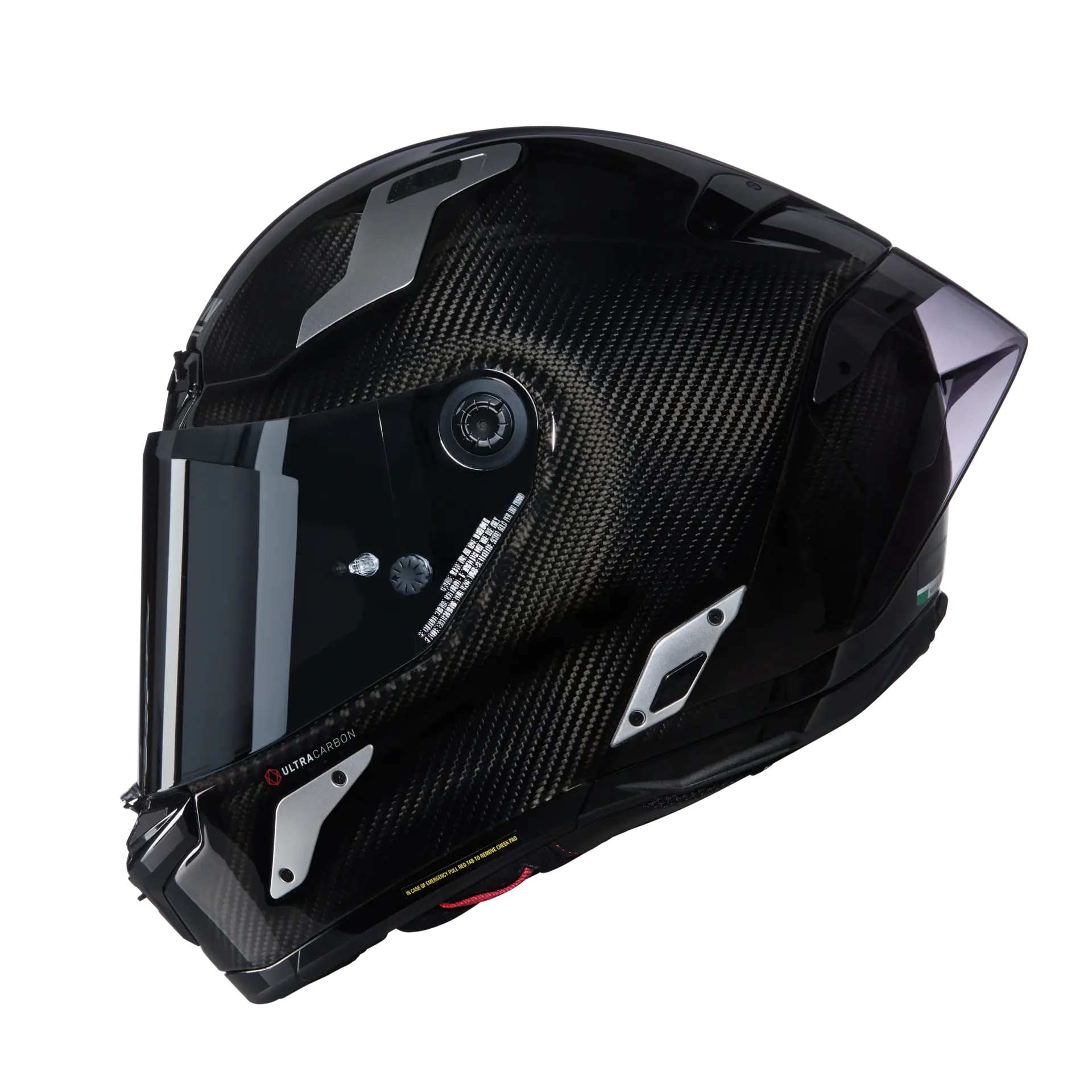 NOLAN X-804 RS ARGENTO  332 KARBON KAPALI KASK PARLAK