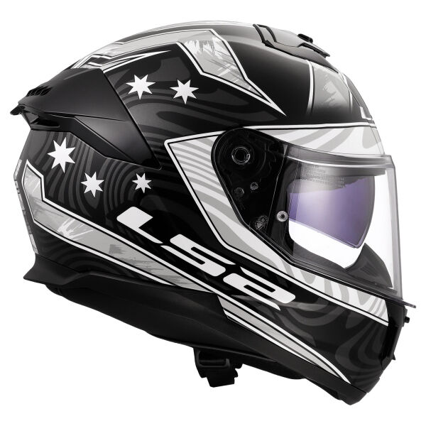 LS2 STREAM 2 GALDAM SİYAH-BEYAZ KASK