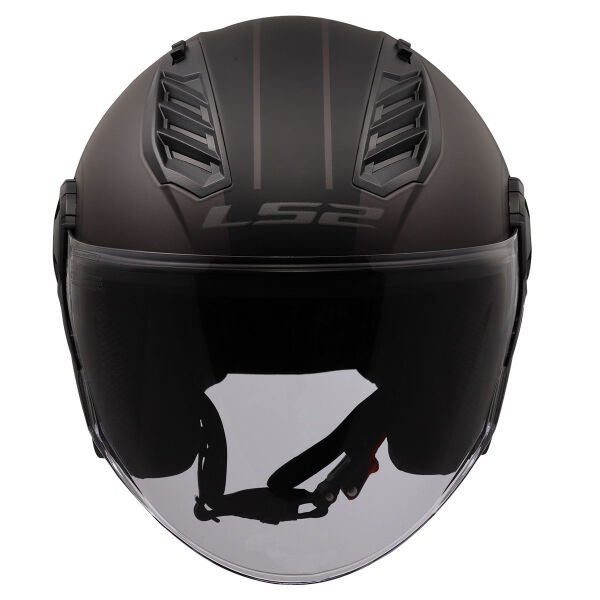 LS2 AIRFLOW 2 COVER MAT SİYAH-GRİ KASK